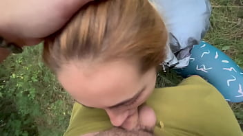 Cum Hungry In The Forrest Sloppy Throatfuck Cum thumbnail