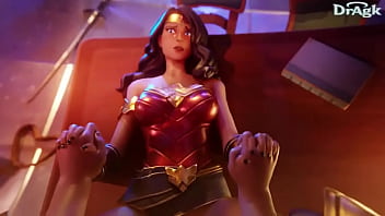 Wonder woman taken on the desk