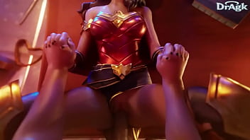 Wonder woman taken on the desk