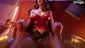 Wonder woman taken on the desk