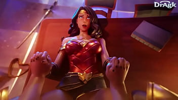 Wonder woman taken on the desk