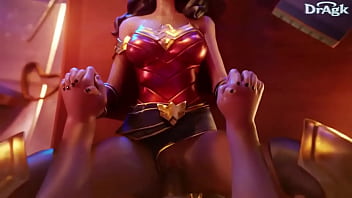 Wonder woman taken on the desk