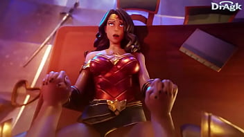 Wonder woman taken on the desk