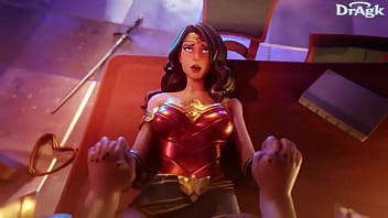 Wonder woman taken on the desk