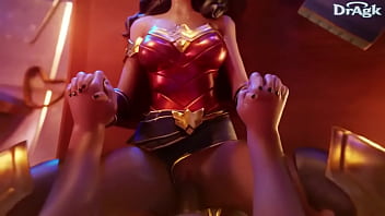 Wonder woman taken on the desk