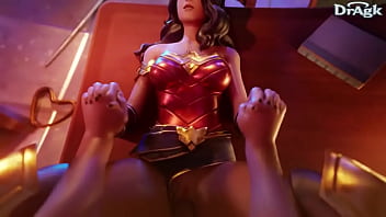 Wonder woman taken on the desk