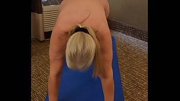 Jerkoff to hot mature doing nude yoga