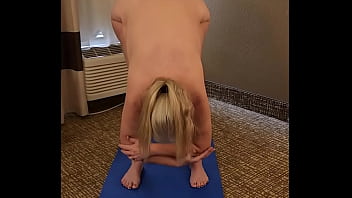 Jerkoff to hot mature doing nude yoga