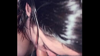 Blowjob with deepthroat and cum on tits