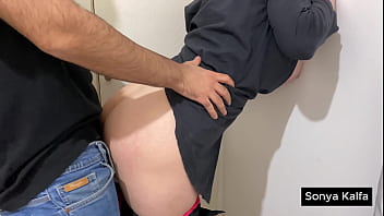 A quick standig doggystyle with horny hijab neighbor