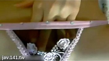 Korean girl massaging her clit