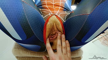 Spider bitch caught red handed