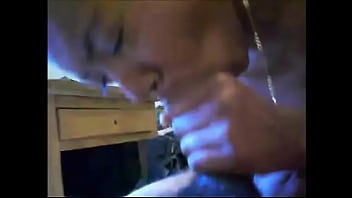 Ebony girl sucks white dick cum in mouth