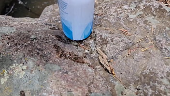 Backshots by the outdoor quickie