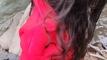 Backshots by the outdoor quickie