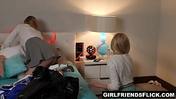 Girlfriend's striptease reveals their secret passion