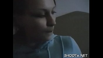 He works out his sweet girl's pussy with a gifted weenie