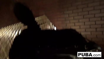 Hot brunette has some wild fun