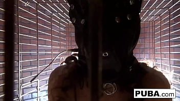 Hot brunette has some wild fun