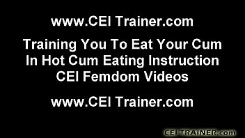 Cum eating encouragement joi masturbation