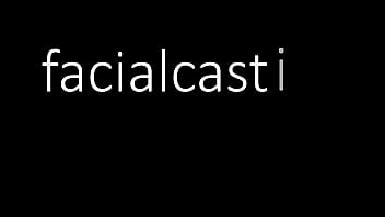 Round assed blonde beauty gets cum in eye in casting