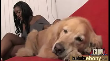 First time ebony with a group of white dicks 23