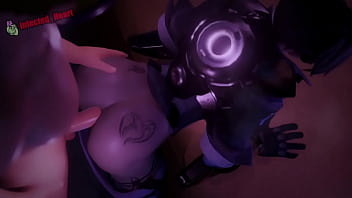 Goth tracer gets butt fucked