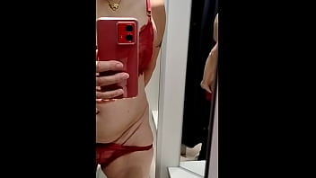 Knocking one out in the fitting room sticky knickers put back in store