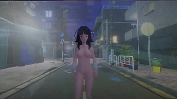 Roxanne walking naked on the street Roxanne walking naked on the street