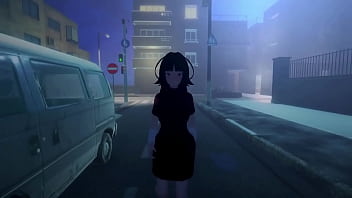 Roxanne walking naked on the street