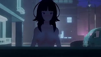 Roxanne walking naked on the street Roxanne walking naked on the street