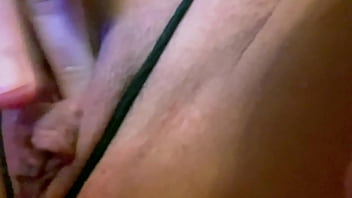 Hot goth girl masturbates