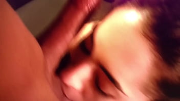 Ball licking blowjob