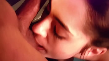 Ball licking blowjob