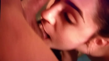 Ball licking blowjob