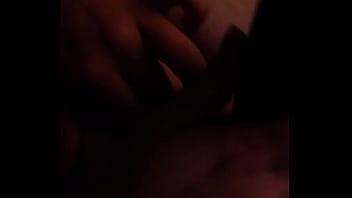 My amazing wife with a cucumber