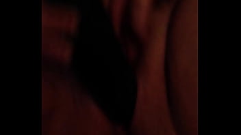 My amazing wife with a cucumber