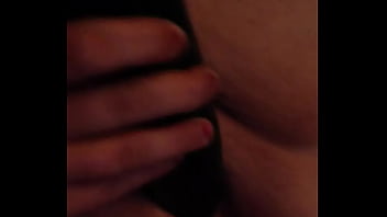 My amazing wife with a cucumber