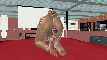 3d animation porn video of a beautiful big breasted girl pussy and anal hole play