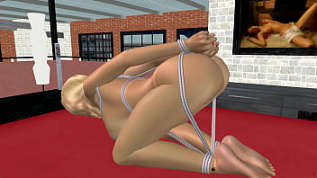 3d animation porn video of a beautiful big breasted girl pussy and anal hole play