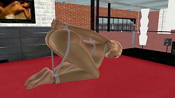 3d animation porn video of a beautiful big breasted girl pussy and anal hole play