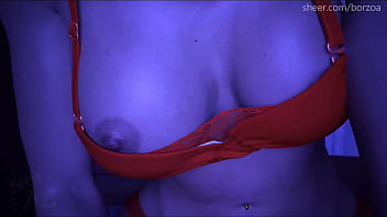 The young lesbian student was a bit scared during her first sex with a boy