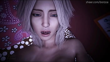 The young lesbian student was a bit scared during her first sex with a boy