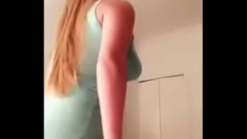 Brunnete touching her dress s renatesexy