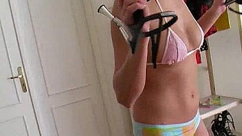 Cute gf showing her sexy goods