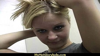 Huge tit babe deepthroats gloryhole dick 30