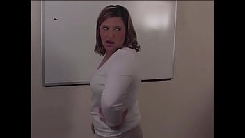 Hailey is chubby & co worker strips & spanks her with a belt