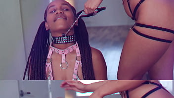 Tru kait invites sexy ebony friend for kinky threesome