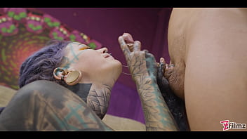 Tattooed babe takes it balls deep in the ass – no pussy all anal