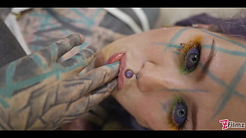 Tattooed babe takes it balls deep in the ass – no pussy all anal